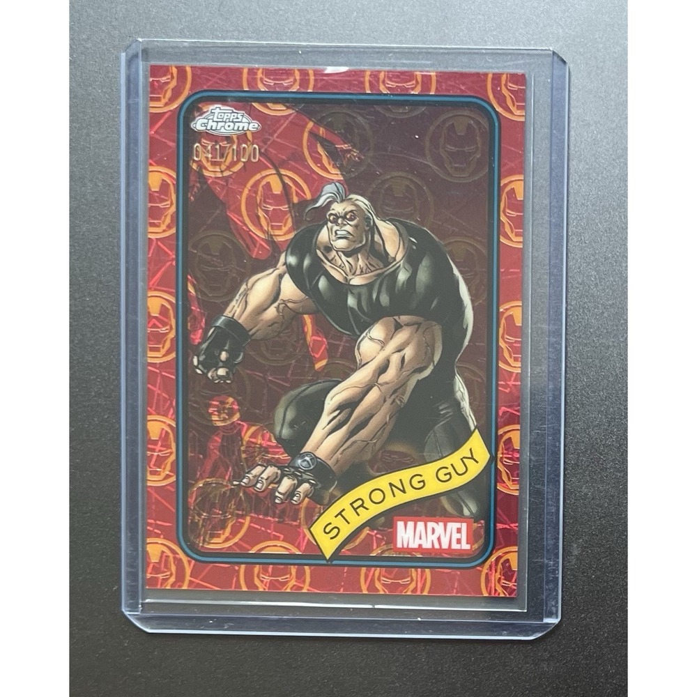 2025 Topps Chrome Marvel Strong Guy‎ Red Refractor #182 /100